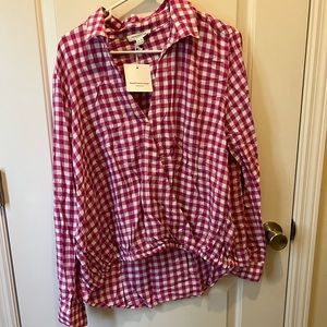 Cinched flannel